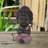 Figurka Baby Buddha Pink Toga - Inspirativní a veselá figurka - Pozitivní talisman Soustředění - Roztomilý a duchovní nápad na dárek - V 7 cm - Zen'Light Sošky a plastiky Naty Shop