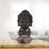 Figurka Baby Buddha Pink Toga - Inspirativní a veselá figurka - Pozitivní talisman Soustředění - Roztomilý a duchovní nápad na dárek - V 7 cm - Zen'Light Sošky a plastiky Naty Shop