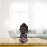 Figurka Baby Buddha Pink Toga - Inspirativní a veselá figurka - Pozitivní talisman Soustředění - Roztomilý a duchovní nápad na dárek - V 7 cm - Zen'Light Sošky a plastiky Naty Shop