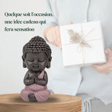 Figurka Baby Buddha Pink Toga - Inspirativní a veselá figurka - Pozitivní talisman Soustředění - Roztomilý a duchovní nápad na dárek - V 7 cm - Zen'Light Sošky a plastiky Naty Shop