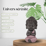 Figurka Baby Buddha Pink Toga - Inspirativní a veselá figurka - Pozitivní talisman Soustředění - Roztomilý a duchovní nápad na dárek - V 7 cm - Zen'Light Sošky a plastiky Naty Shop