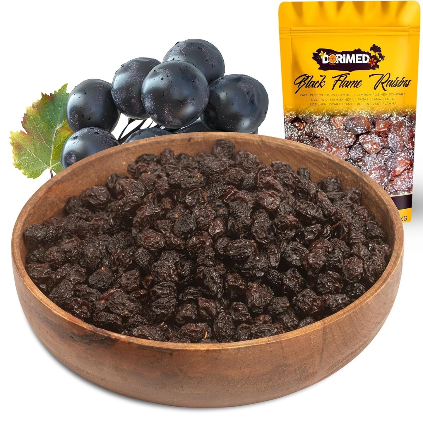 Fialové černé sultánky 1 kg | Sušené hrozny | Bez semínek a bez cukru | produkty bez genetického inženýrství | Vhodné pro vegetariány a vegany | Ideální pro kombinaci s čokoládou Dehydratované produkty Naty Shop Výchozí název