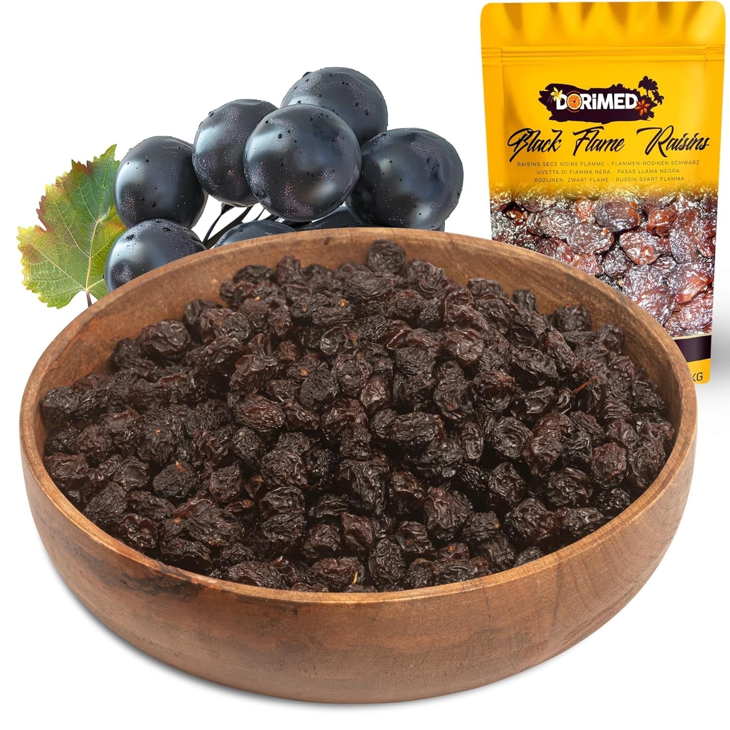 Fialové černé sultánky 1 kg | Sušené hrozny | Bez semínek a bez cukru | produkty bez genetického inženýrství | Vhodné pro vegetariány a vegany | Ideální pro kombinaci s čokoládou Dehydratované produkty Naty Shop Výchozí název