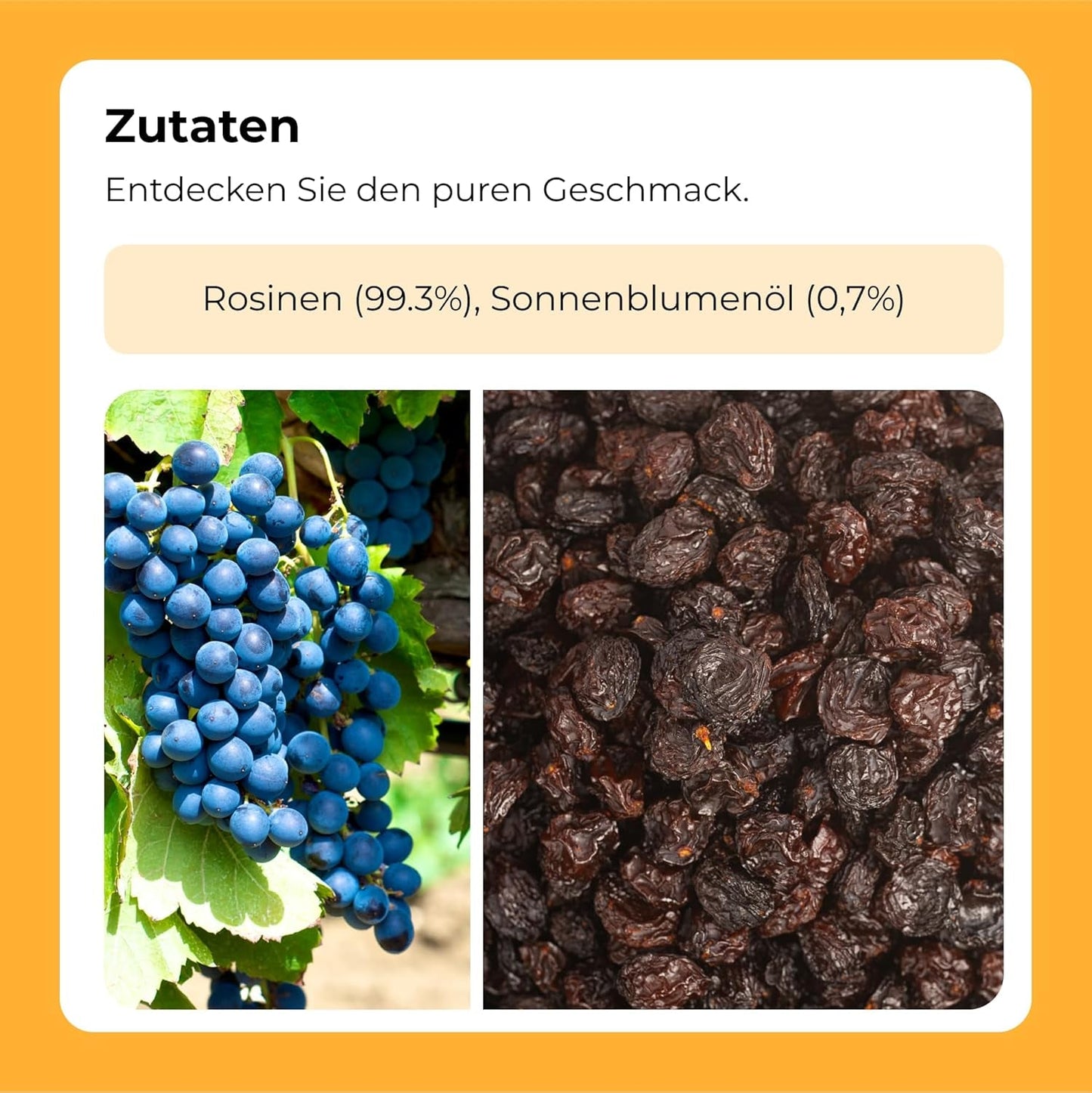 Fialové černé sultánky 1 kg | Sušené hrozny | Bez semínek a bez cukru | produkty bez genetického inženýrství | Vhodné pro vegetariány a vegany | Ideální pro kombinaci s čokoládovými dehydratovanými produkty Naty Shop