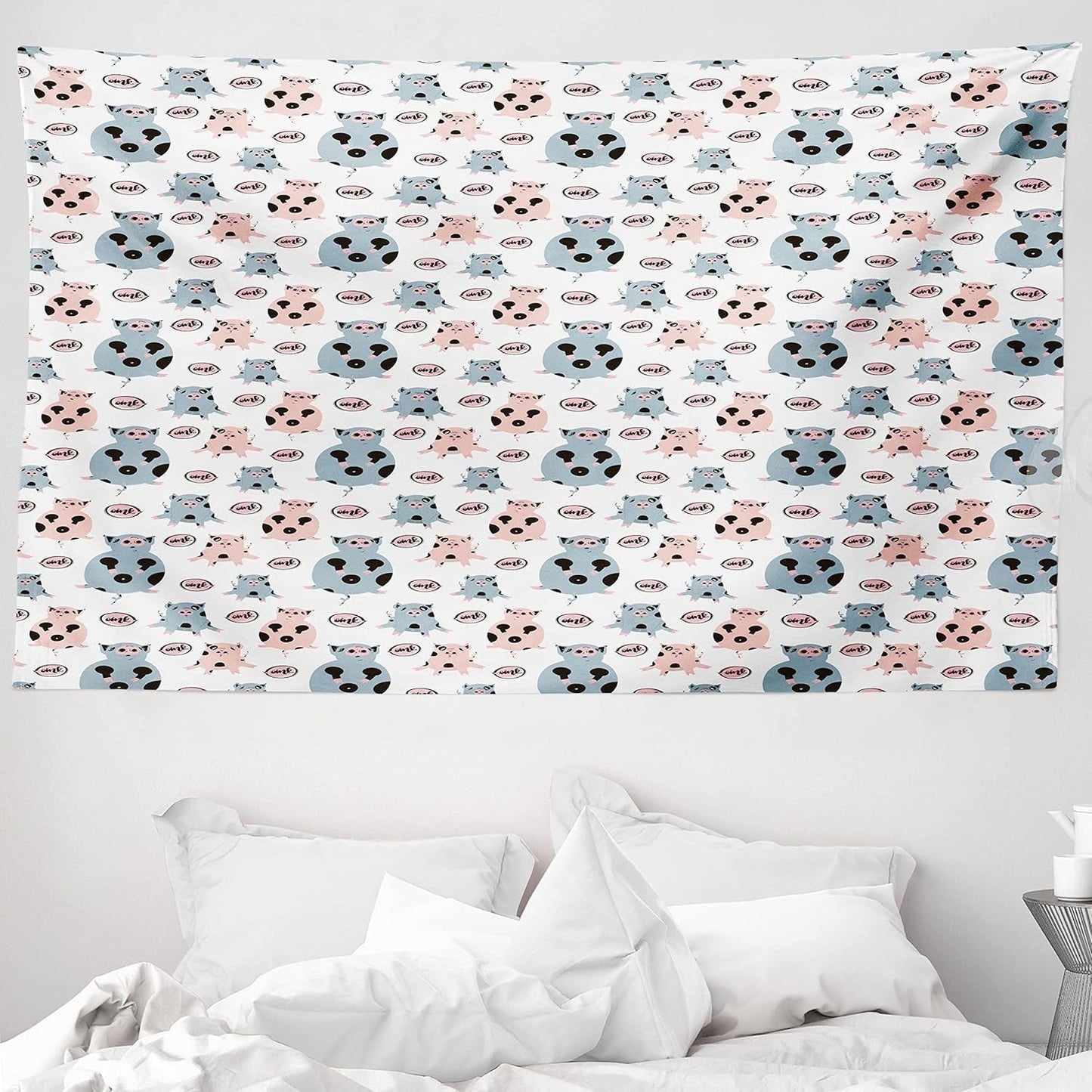 Tapiserie abakuhaus wanderlust zvířecí mapa světa kreslených filmů - Naty Shop