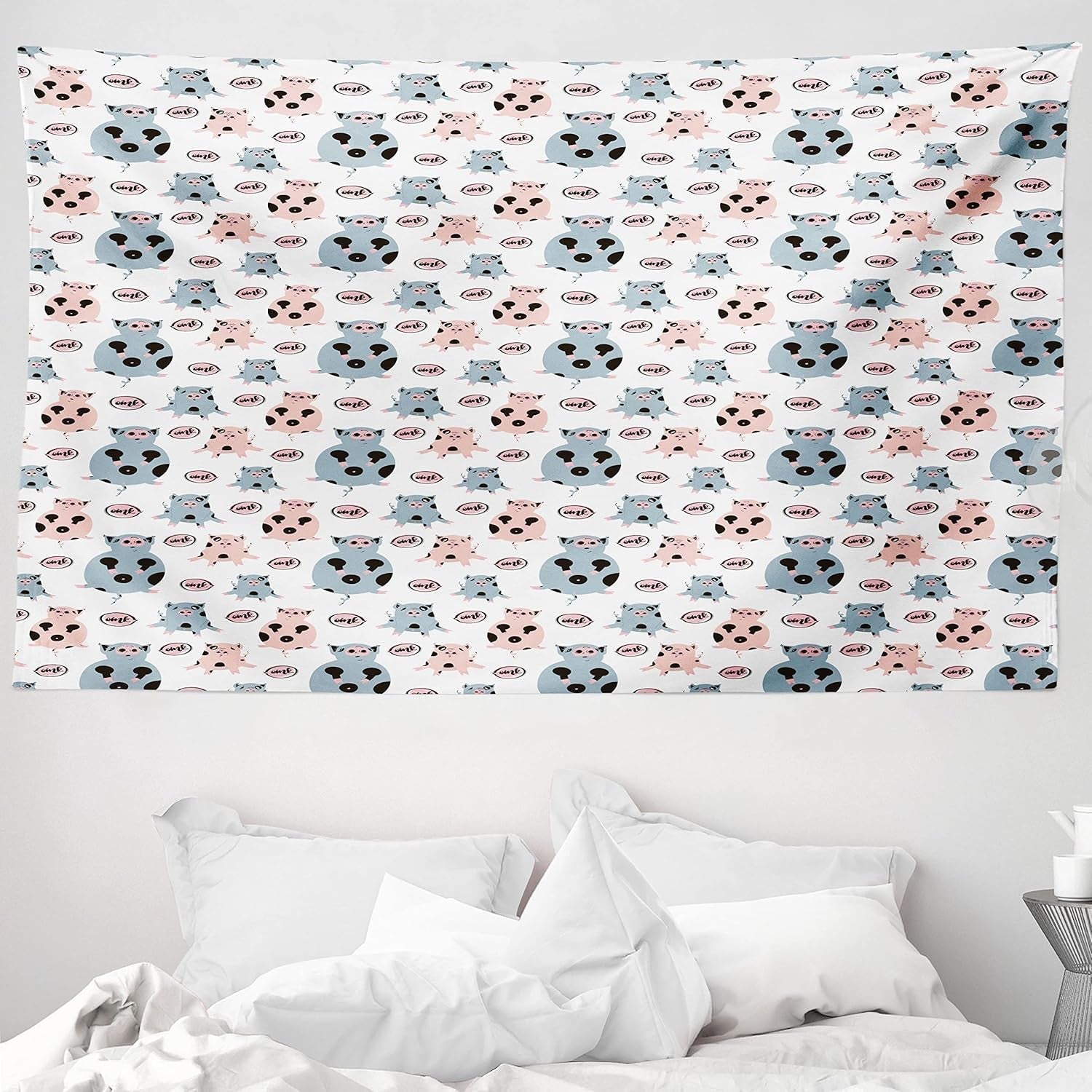 Tapiserie abakuhaus wanderlust zvířecí mapa světa kreslených filmů - Naty Shop