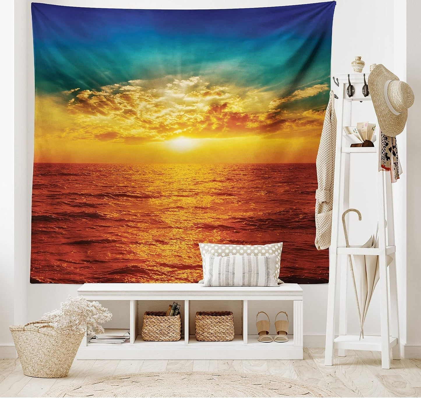 Tapiserie abakuhaus toulání zvíře mapa světa kresby Home - Doplňky a dekorace Naty Shop Tan 150L X 110B Cm