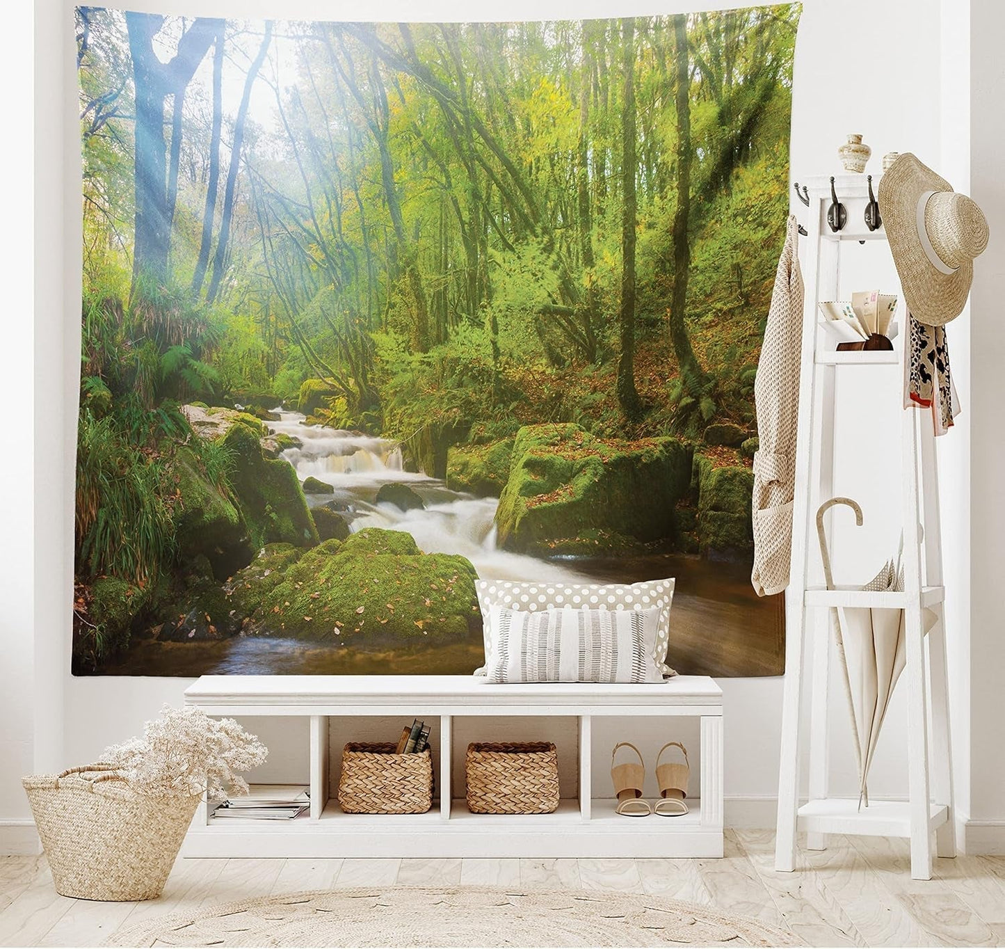 Tapiserie abakuhaus wanderlust zvířecí mapa světa kreslených filmů - Naty Shop