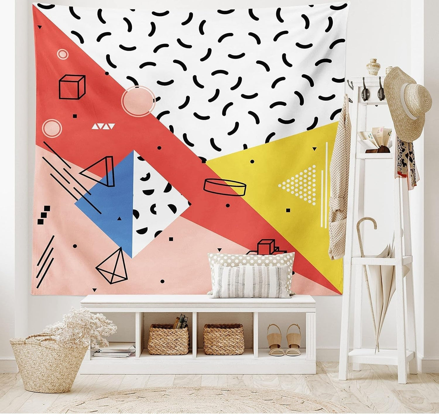 Tapiserie abakuhaus wanderlust zvířecí mapa světa kreslených filmů - Naty Shop