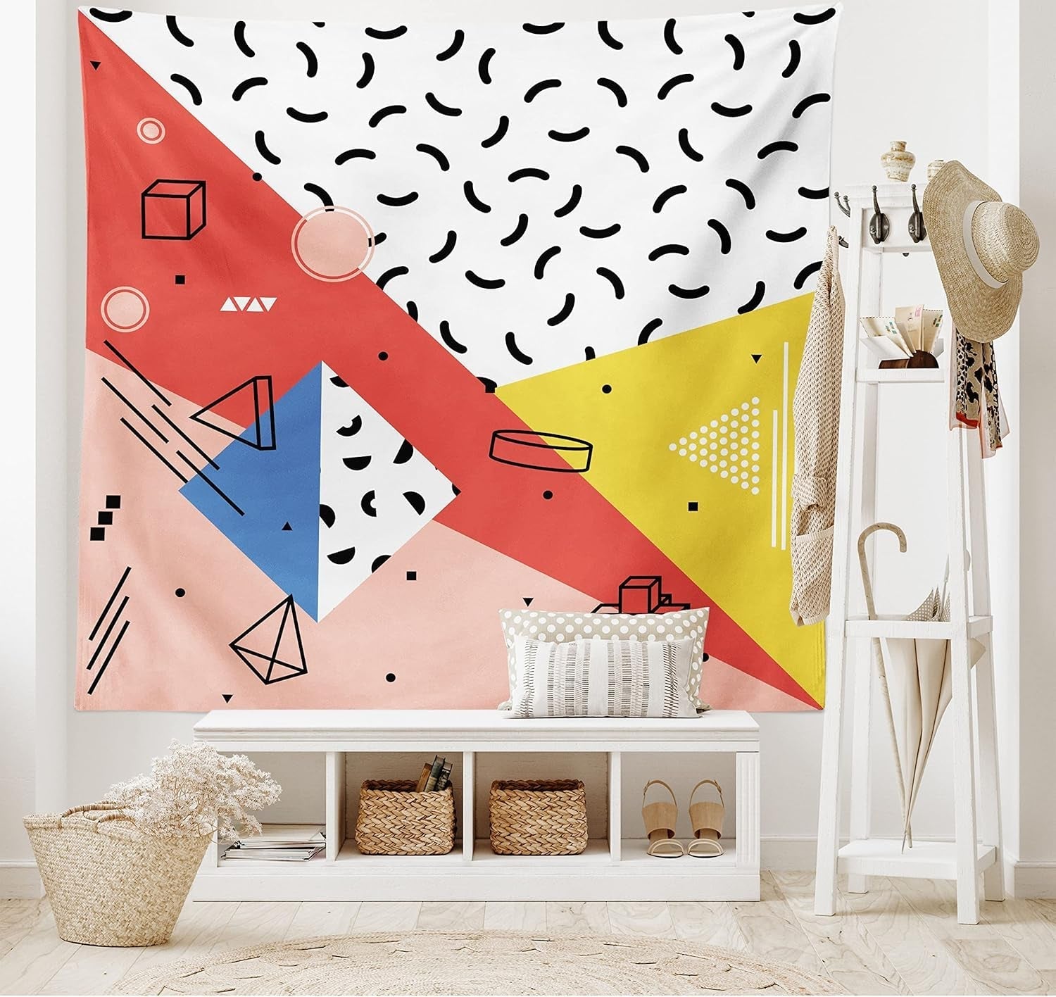 Tapiserie abakuhaus wanderlust zvířecí mapa světa kreslených filmů - Naty Shop