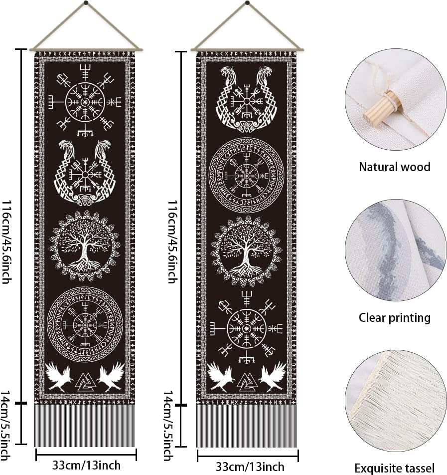 Tapiserie ahandmaker viking symbol strom života runy House - doplňky a dekorace Naty Shop