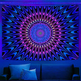 Tapiserie alishomtll barevná mandala black light art Home - Doplňky a dekorace Naty Shop 210L X 150B Cm