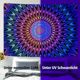 Tapiserie alishomtll barevná mandala black light art Home - Doplňky a dekorace Naty Shop