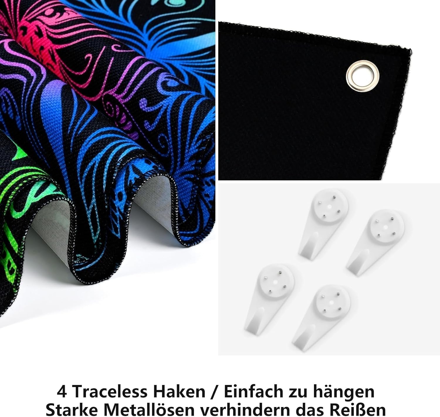 Tapiserie alishomtll pack mandala reaktivní bohémská vertikální Home - Doplňky a dekorace Naty Shop