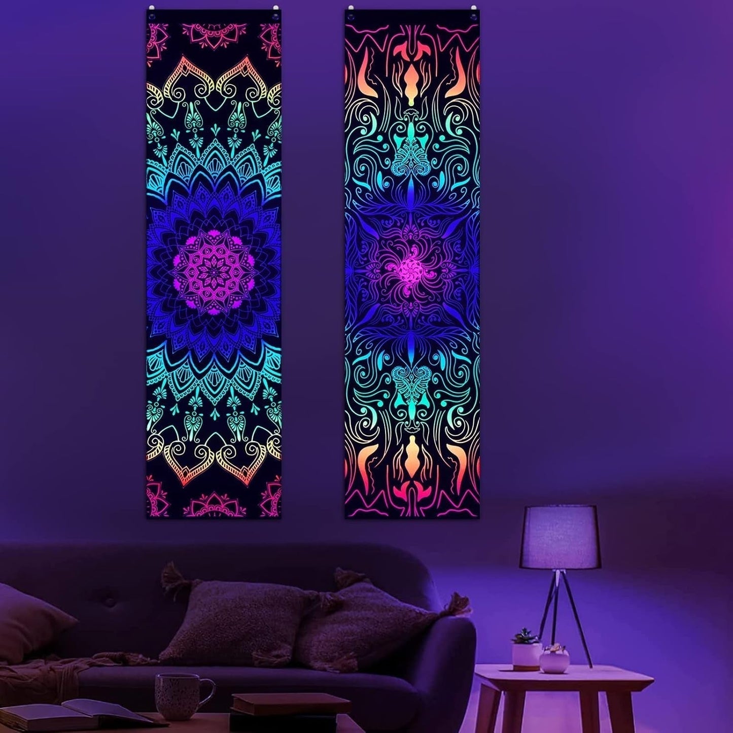 Tapiserie alishomtll pack mandala reactive bohemian vertical Home - Doplňky a dekorace Naty Shop 2 balení 120X32,5Cm
