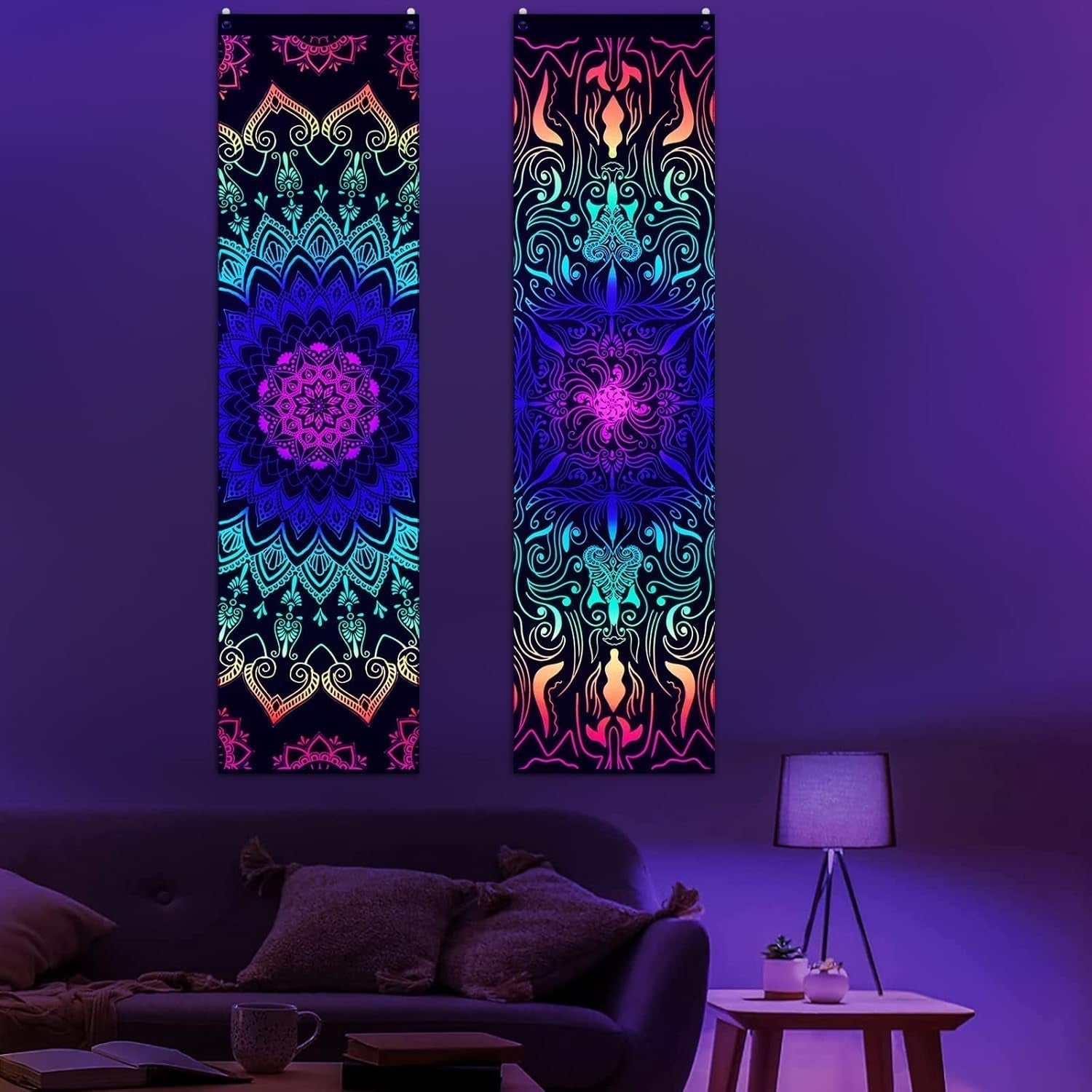 Tapiserie alishomtll pack mandala reactive bohemian vertical Home - Doplňky a dekorace Naty Shop 2 balení 120X32,5Cm