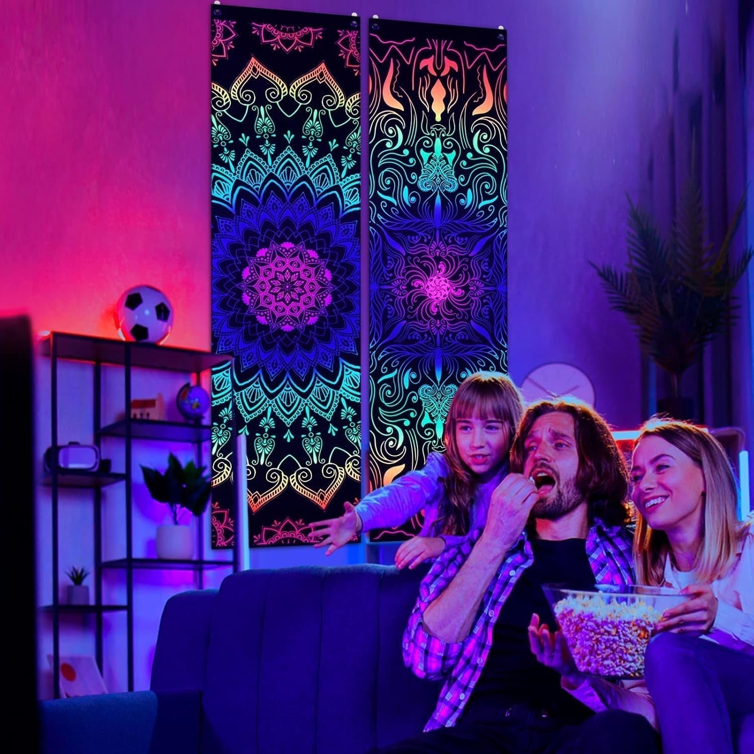 Tapiserie alishomtll pack mandala reaktivní bohémská vertikální Home - Doplňky a dekorace Naty Shop