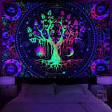 Tapiserie alishomtll strom života zářivka slunce a měsíc Home - Doplňky a dekorace Naty Shop Multi 210L X 150B Cm