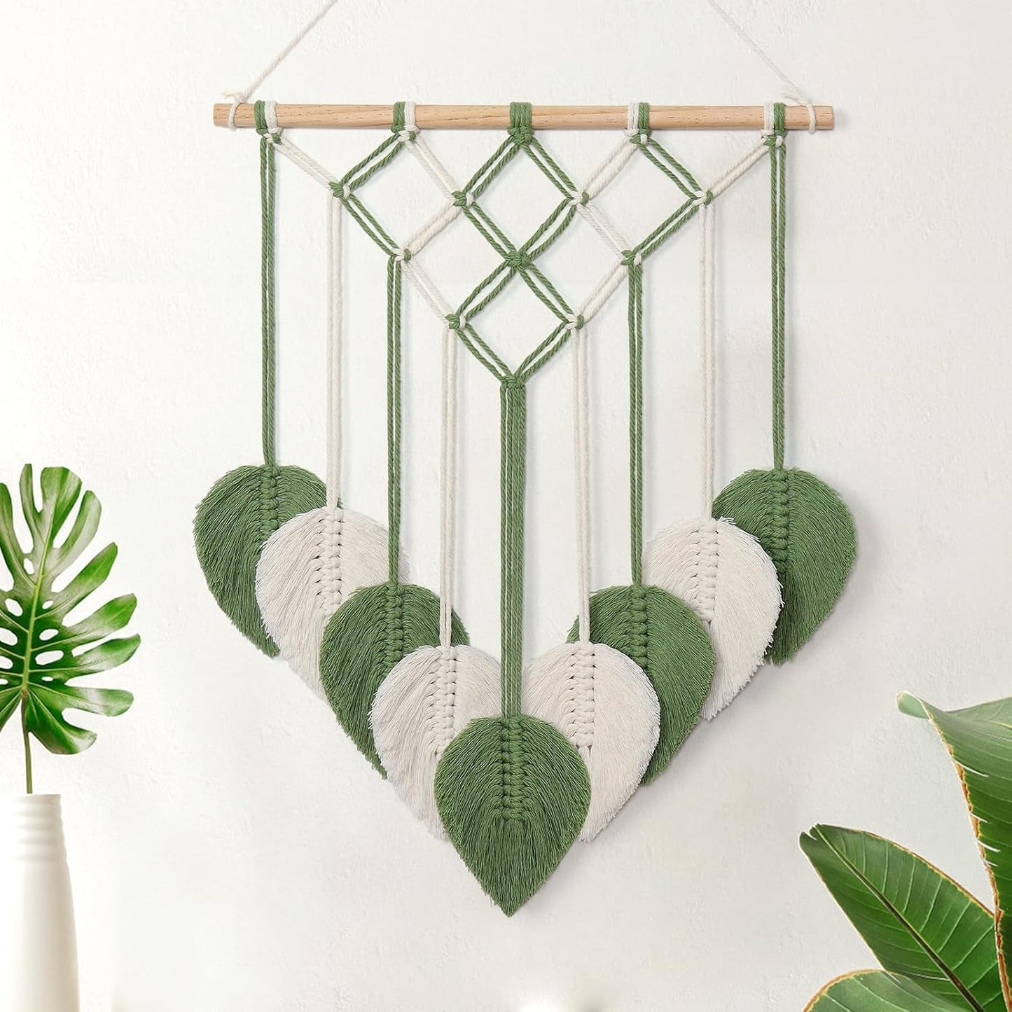 Tapiserie astnic gobelín tkané zelené listy Home - Doplňky a dekorace Naty Shop Greetings