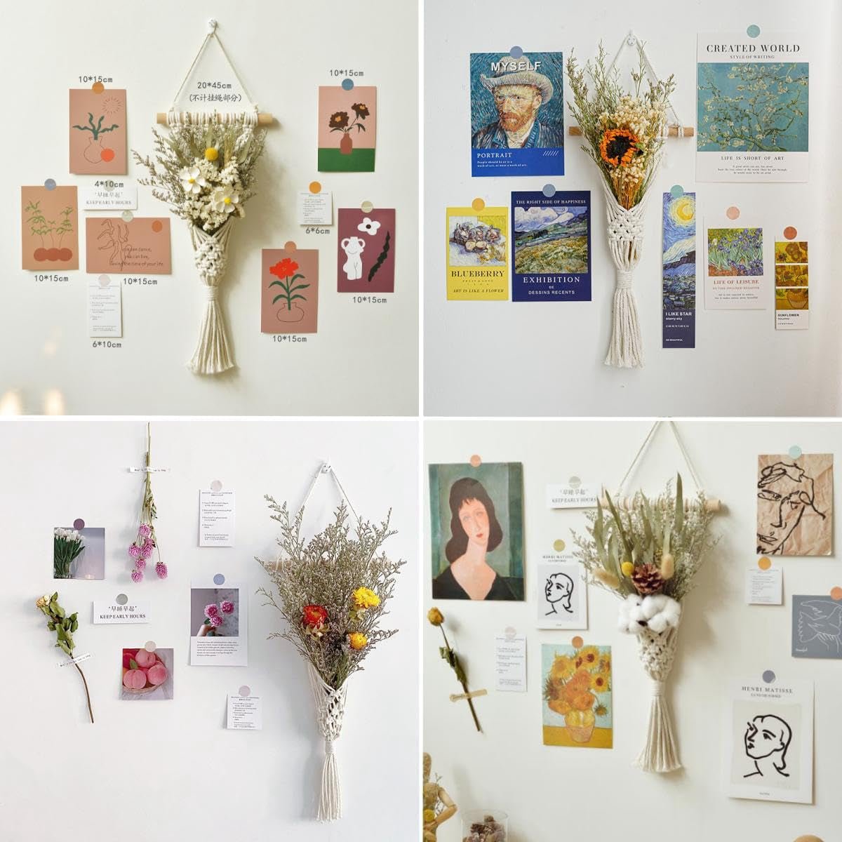 Tkaná avoik gobelín 2ks doma elegantní nástěnná dekorace Home - Doplňky a dekorace Naty Shop