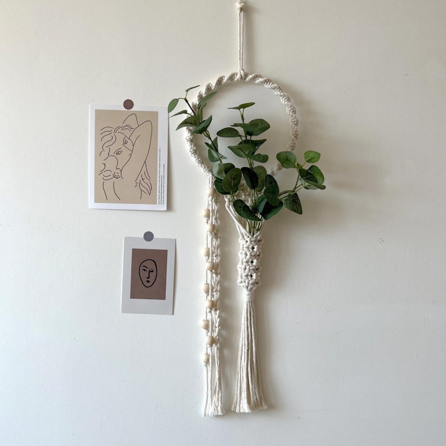 Tapiserie avoik tkaná nástěnná dekorace šik Home - Doplňky a dekorace Naty Shop Béžová