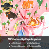 Tapisérie Bashom Německá mapa světa zvířat pro děti Home - Doplňky a dekorace Naty Shop