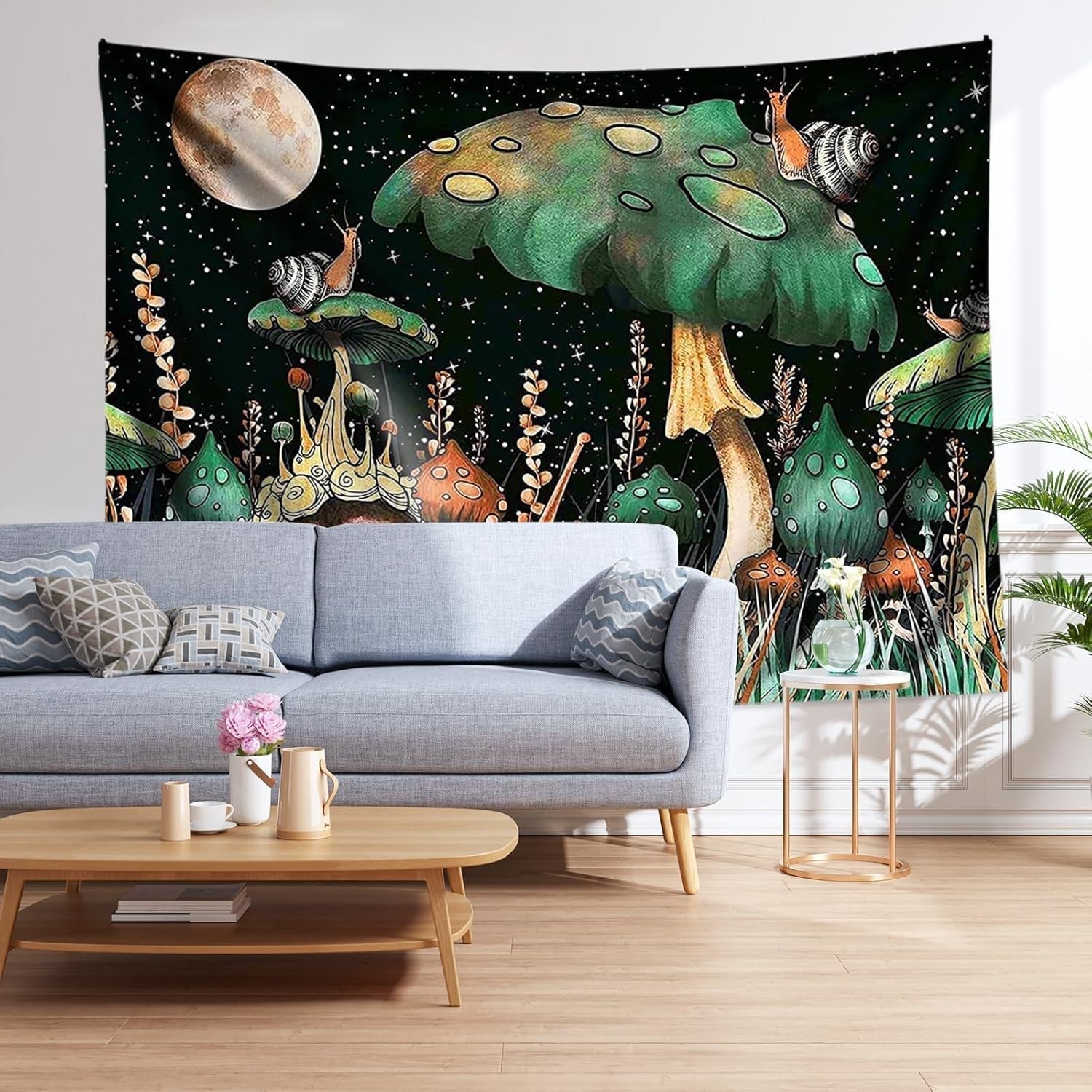 Tapiserie džungle houby visící šneci z lesa Home - Doplňky a dekorace Naty Shop