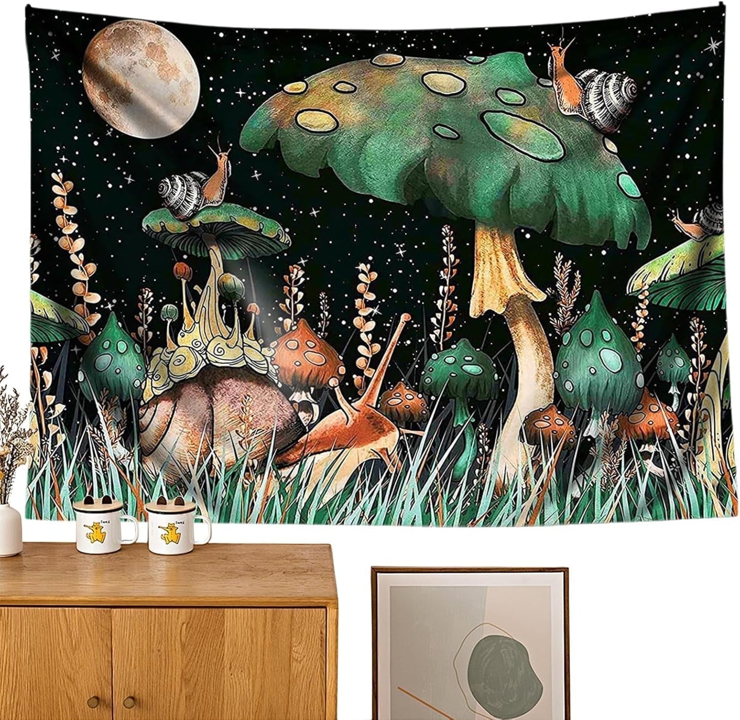 Tapiserie džungle houby visící šneci z lesa Home - Doplňky a dekorace Naty Shop