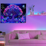Tapiserie strom života fluorescenční mandala Home - Doplňky a dekorace Naty Shop