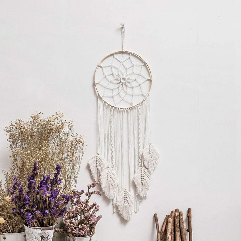 Tapiserie deco lapač snů tkaná bílá nástěnná dekorace Home - Doplňky a dekorace Naty Shop