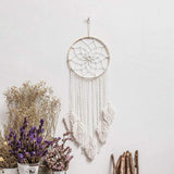 Tapiserie deco lapač snů tkaná bílá nástěnná dekorace Home - Doplňky a dekorace Naty Shop