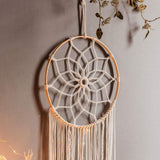 Tapiserie deco lapač snů tkaná bílá nástěnná dekorace Home - Doplňky a dekorace Naty Shop