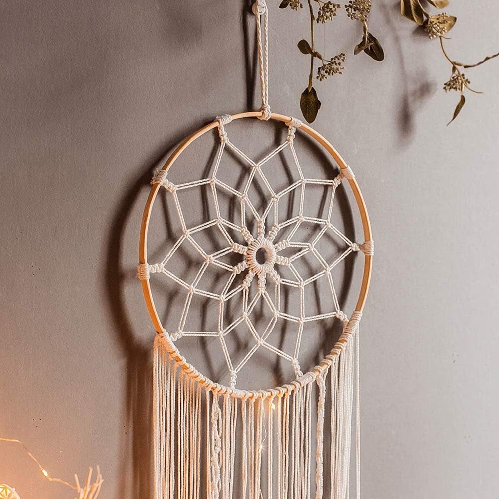 Tapiserie deco lapač snů tkaná bílá nástěnná dekorace Home - Doplňky a dekorace Naty Shop