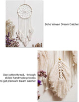 Tapiserie deco lapač snů tkaná bílá nástěnná dekorace Home - Doplňky a dekorace Naty Shop