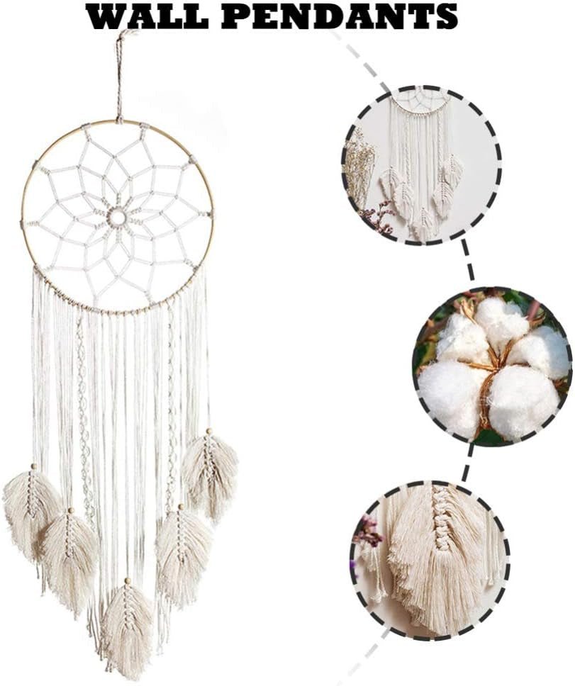 Tapiserie deco lapač snů tkaná bílá nástěnná dekorace Home - Doplňky a dekorace Naty Shop