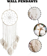 Tapiserie deco lapač snů tkaná bílá nástěnná dekorace Home - Doplňky a dekorace Naty Shop
