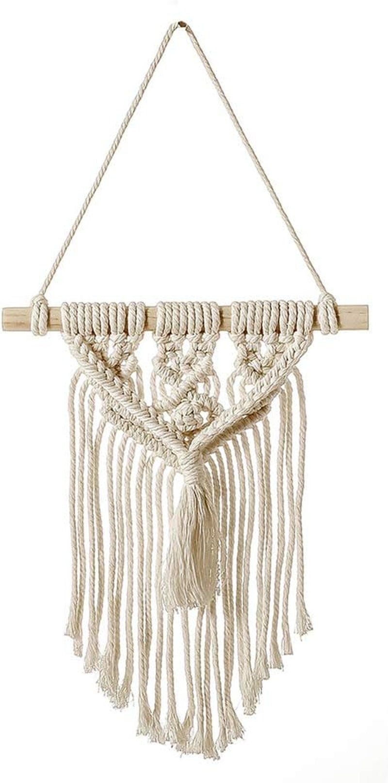 Deco gobelínový lapač snů tkaná bílá nástěnná dekorace Home - Doplňky a dekorace Naty Shop Malé střapce