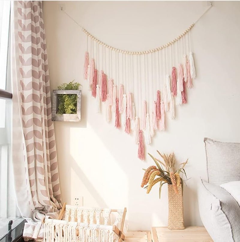 Tapiserie deco závěsné tkané pastevecké dřevěné korálky Home - Doplňky a dekorace Naty Shop