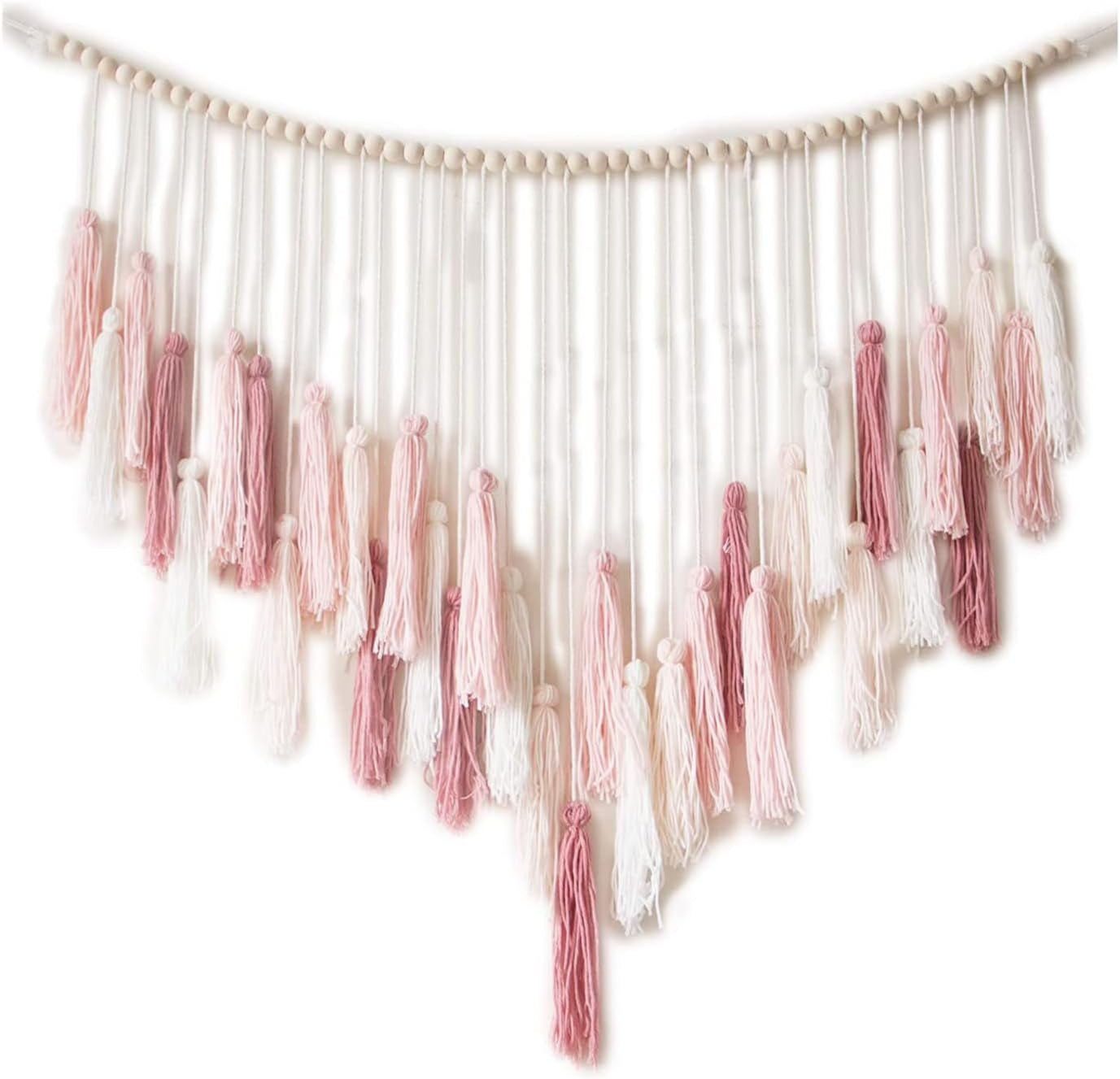 Tapiserie Deco závěsné tkané pastevecké dřevěné korálky Home - Doplňky a dekorace Naty Shop Pink