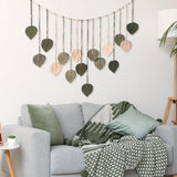 Tapiserie dekorace dřevěné korálky list design Home - Doplňky a dekorace Naty Shop