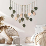 Tapiserie dekorace dřevěné korálky list design Home - Doplňky a dekorace Naty Shop
