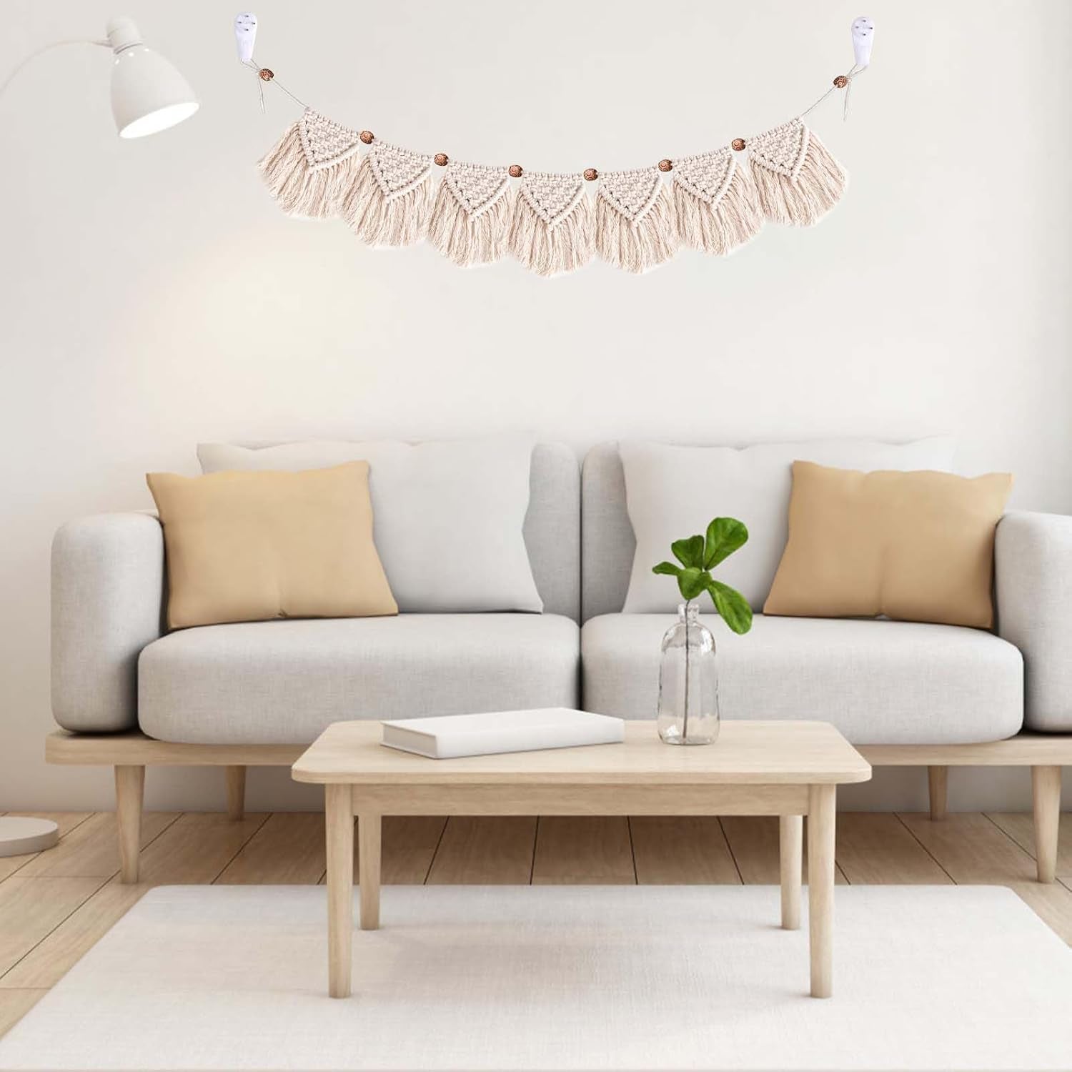 Gobelínová dekorace ručně tkané třásně ledová girlanda Home - Doplňky a dekorace Naty Shop
