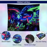 Tapiserie Dremisland Blacklight houba psychedelická reaktivní galaxie stěna Home - Doplňky a dekorace Naty Shop