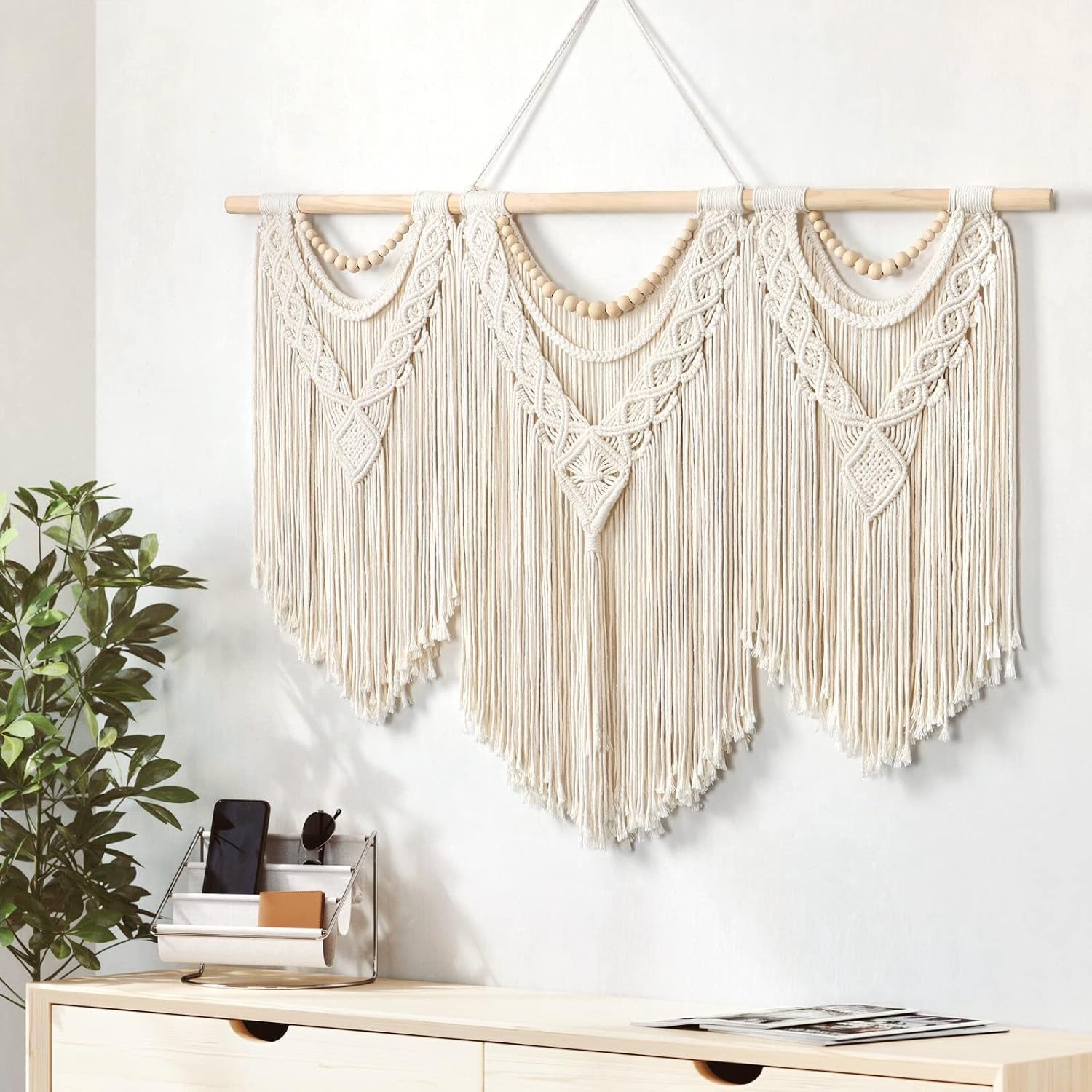 Tapiserie dremisland velká deco tkaná béžová Casa - Doplňky a dekorace Naty Shop