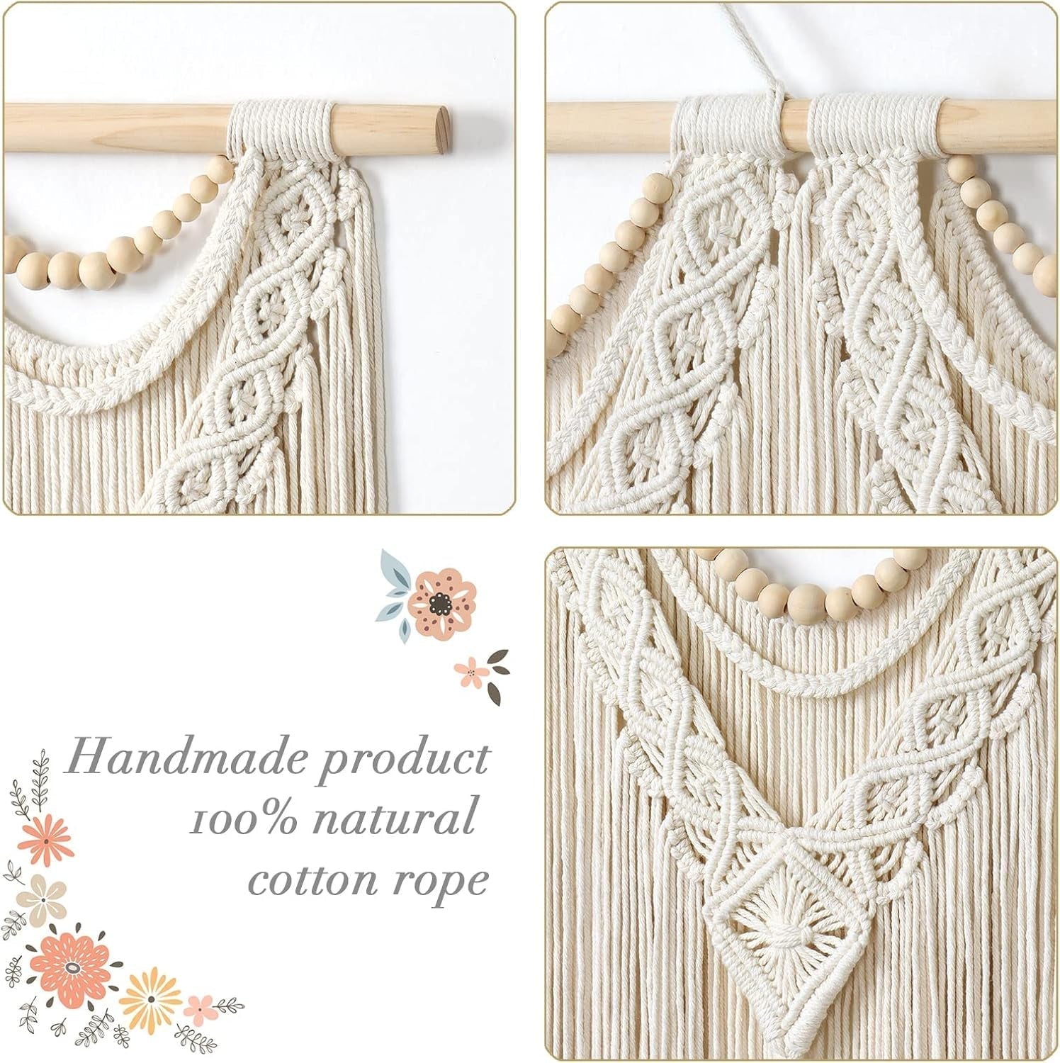 Tapiserie dremisland velká deco tkaná béžová Casa - Doplňky a dekorace Naty Shop