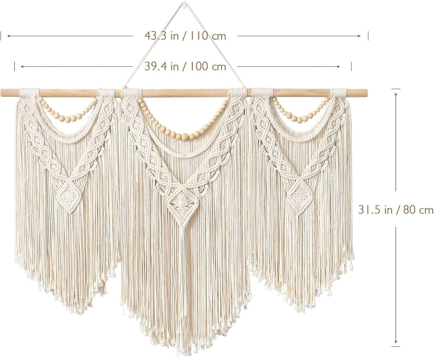 Tapiserie dremisland velká deco tkaná béžová Casa - Doplňky a dekorace Naty Shop