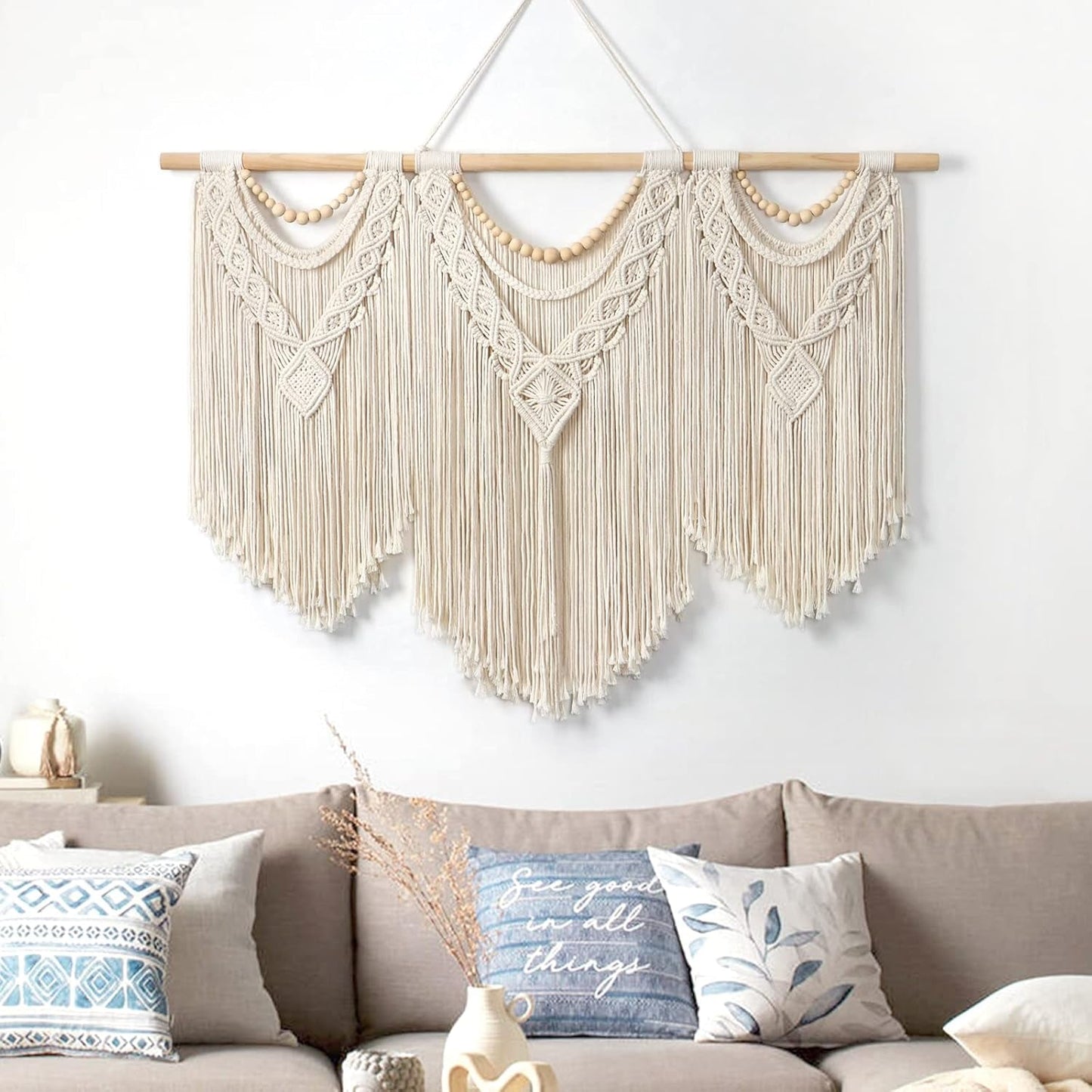 Tapiserie dremisland velká deco tkaná béžová Casa - Doplňky a dekorace Naty Shop