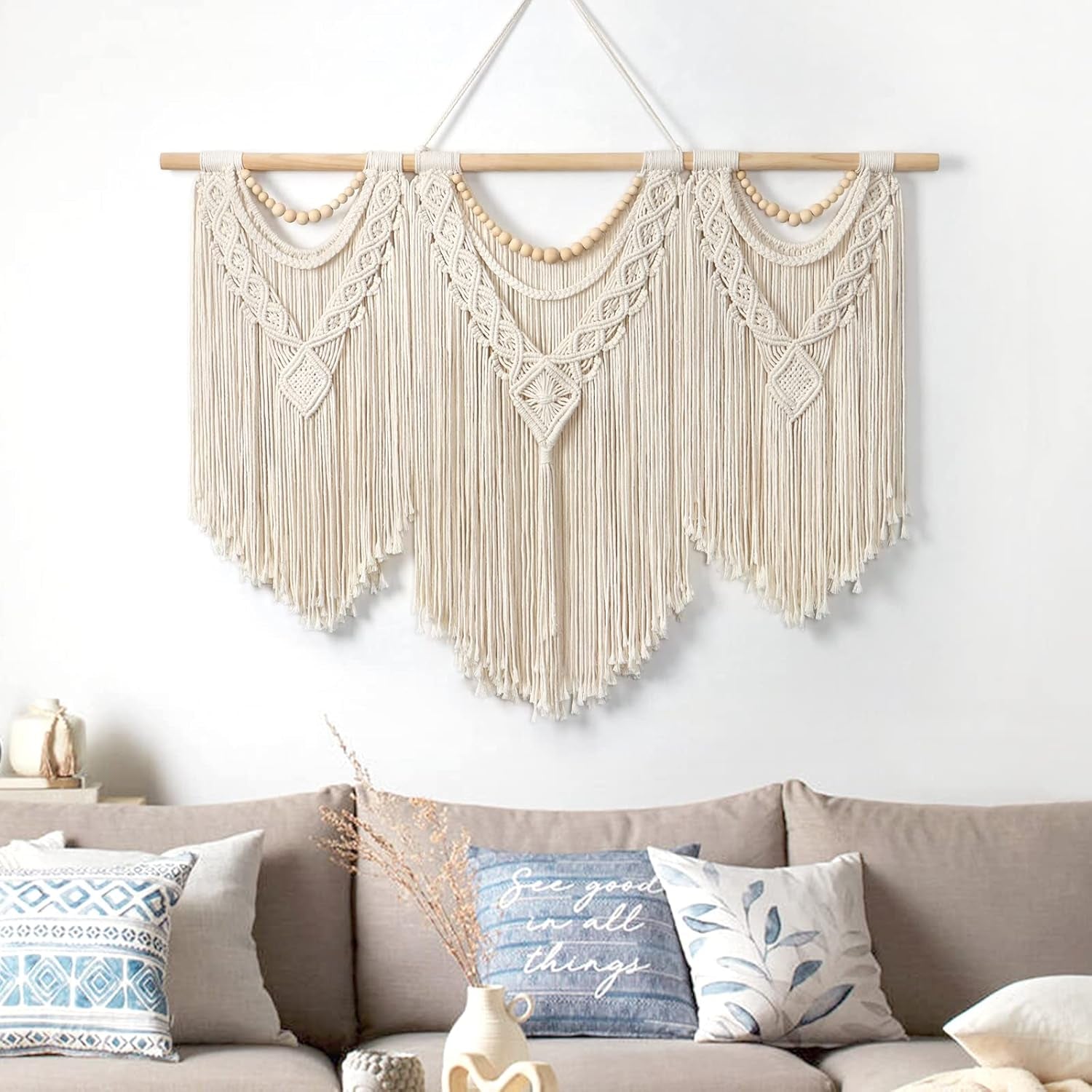 Tapiserie dremisland velká deco tkaná béžová Casa - Doplňky a dekorace Naty Shop
