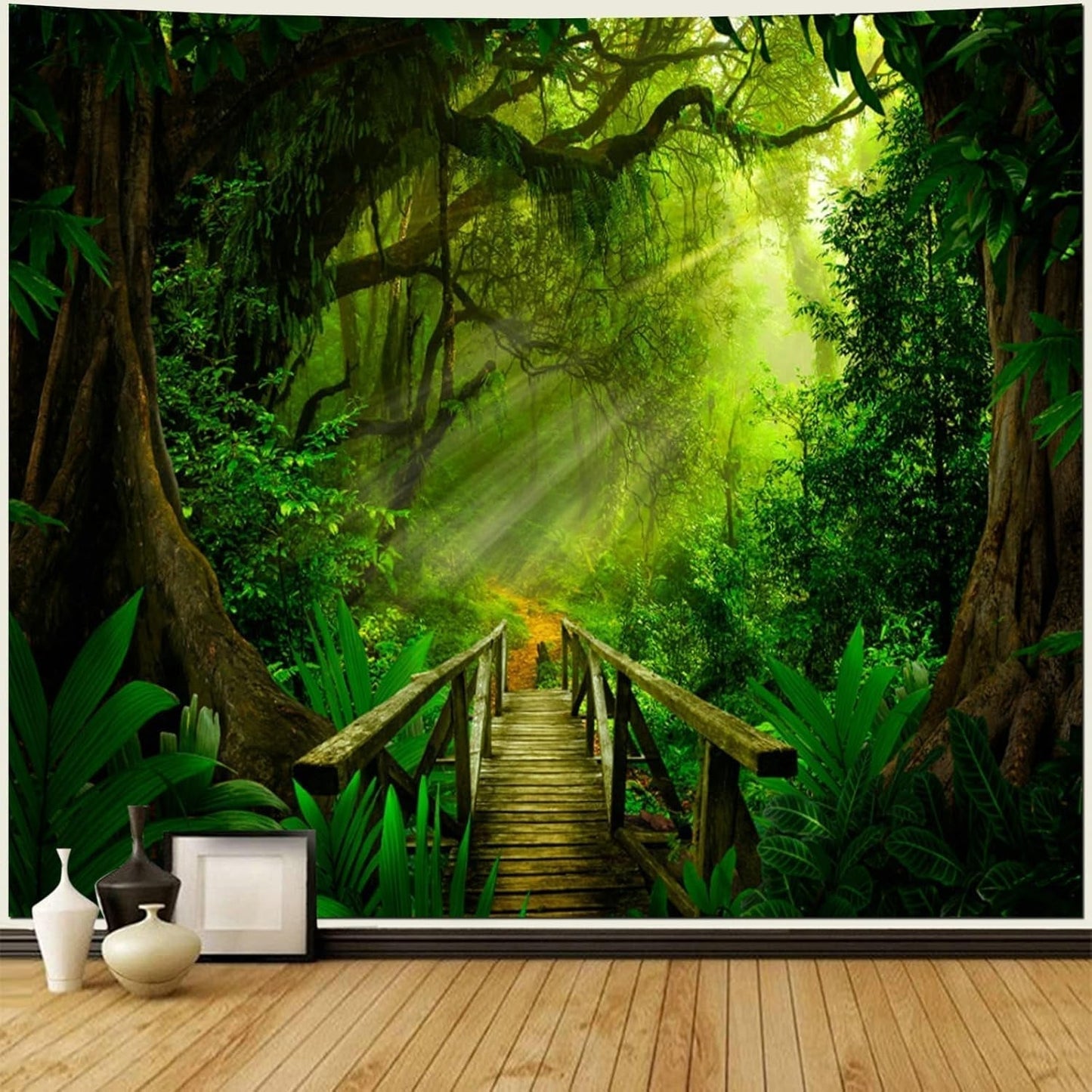 Tapiserie lesní zelená závěsná venkovní Home - Doplňky a dekorace Naty Shop 240L X 260B Cm