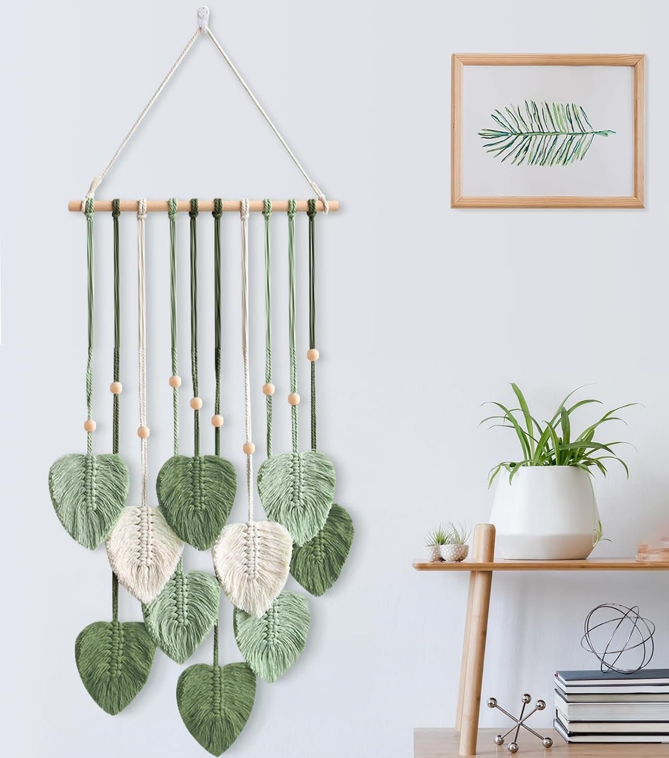 Ručně vyráběný listový gobelínový háček Home - Doplňky a dekorace Naty Shop